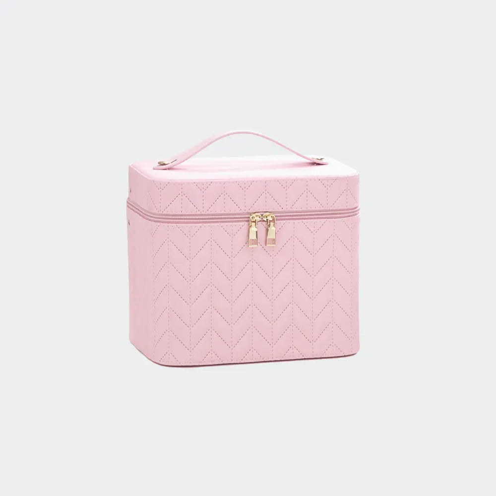 grande trousse de toilette femme luxe rose