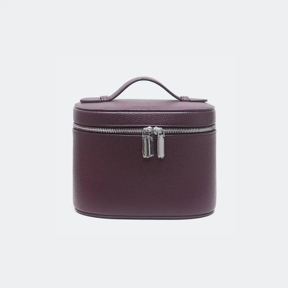 grande trousse de toilette femme mauve