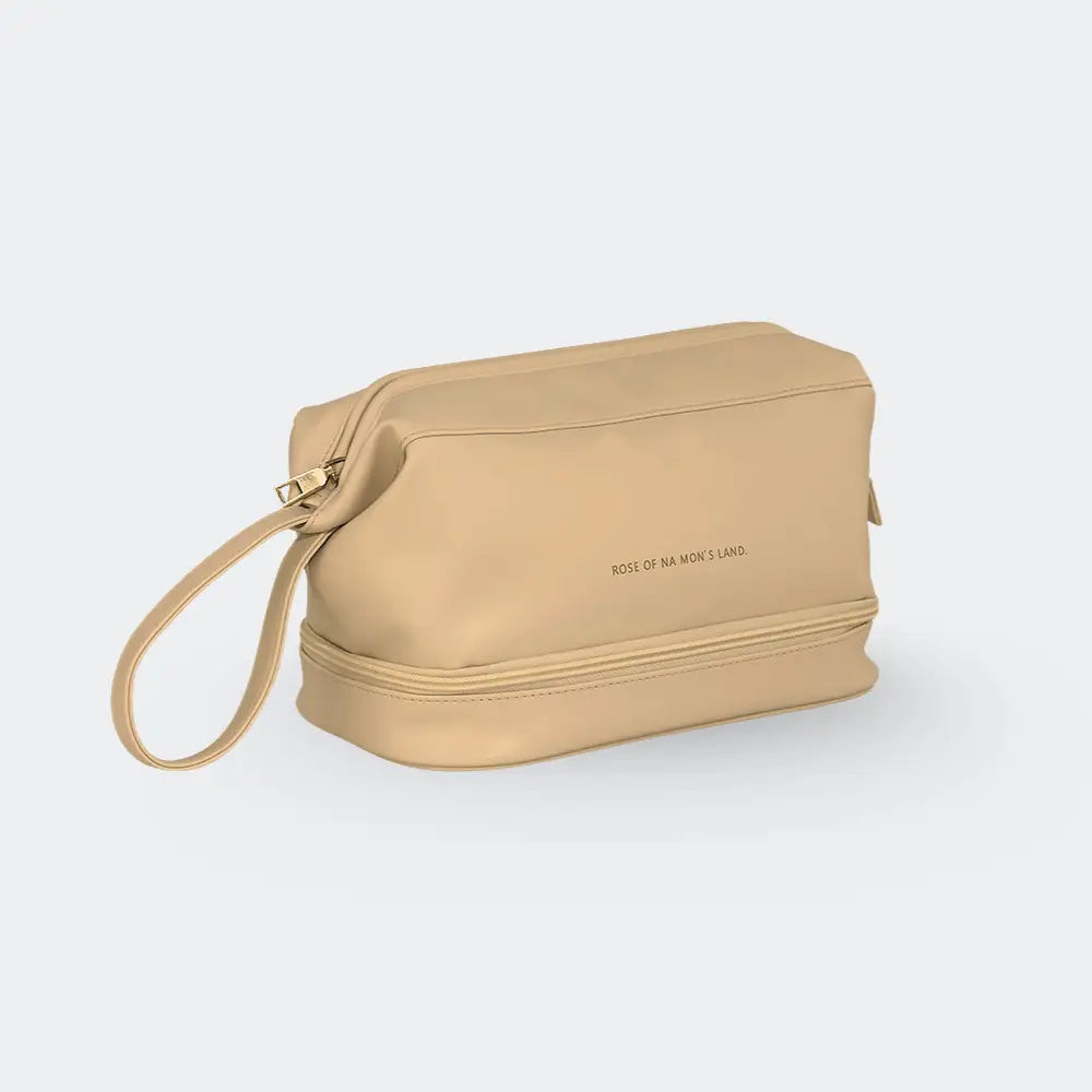 jolie trousse de toilette femme marron