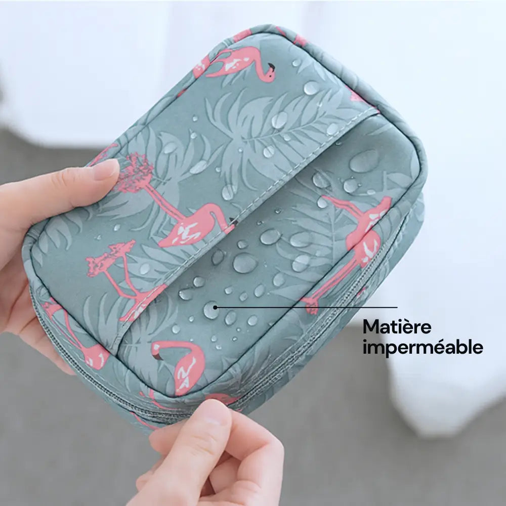 kit trousse de toilette plusieurs compartiment