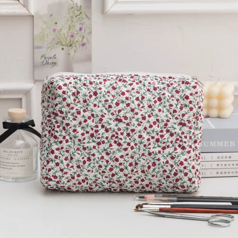 moyen kit avion trousse de toilette rouge