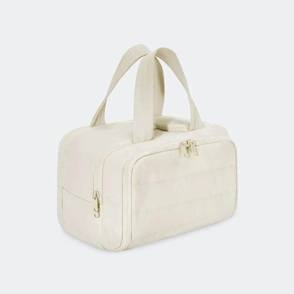 trousse de toilette bebe maternité beige