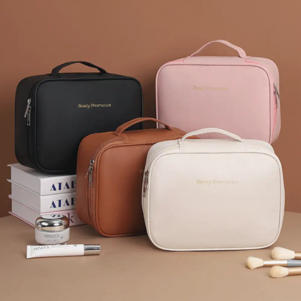 trousse de toilette cuir femme