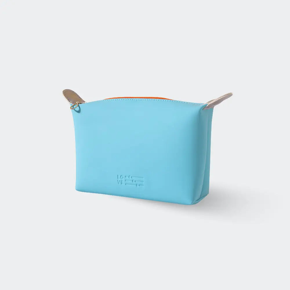trousse de toilette femme tendance bleu