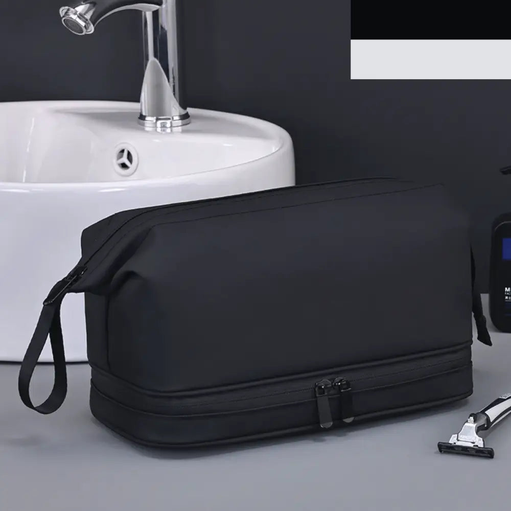 trousse de toilette pour homme noir