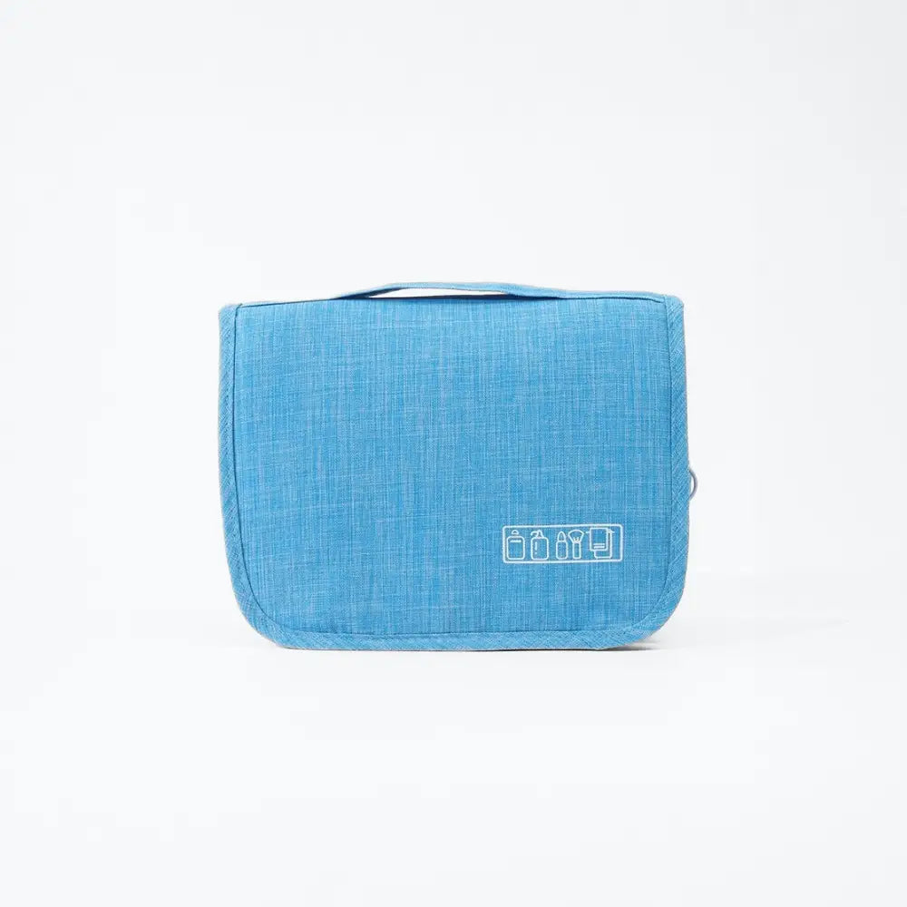 trousse de toilette suspendre bleu clair