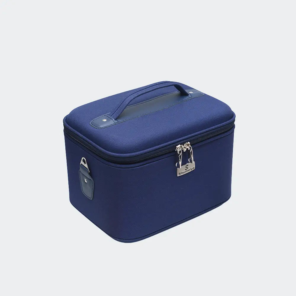 trousse de toilette vanity femme bleu