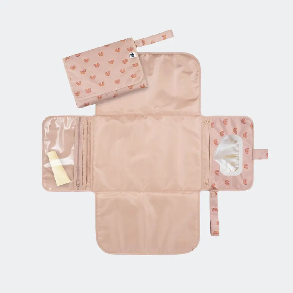 trousse de toilettes bebe rose saumon