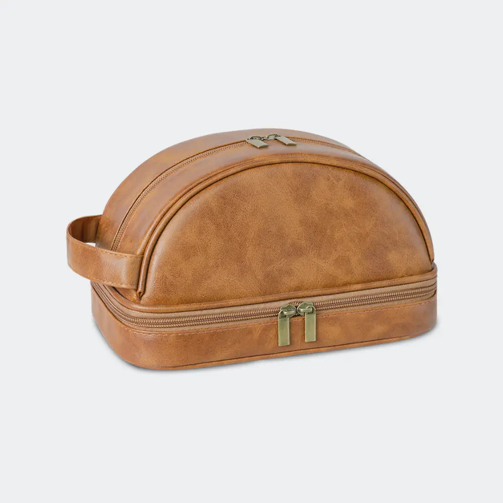 trousse de toilettes homme cuir