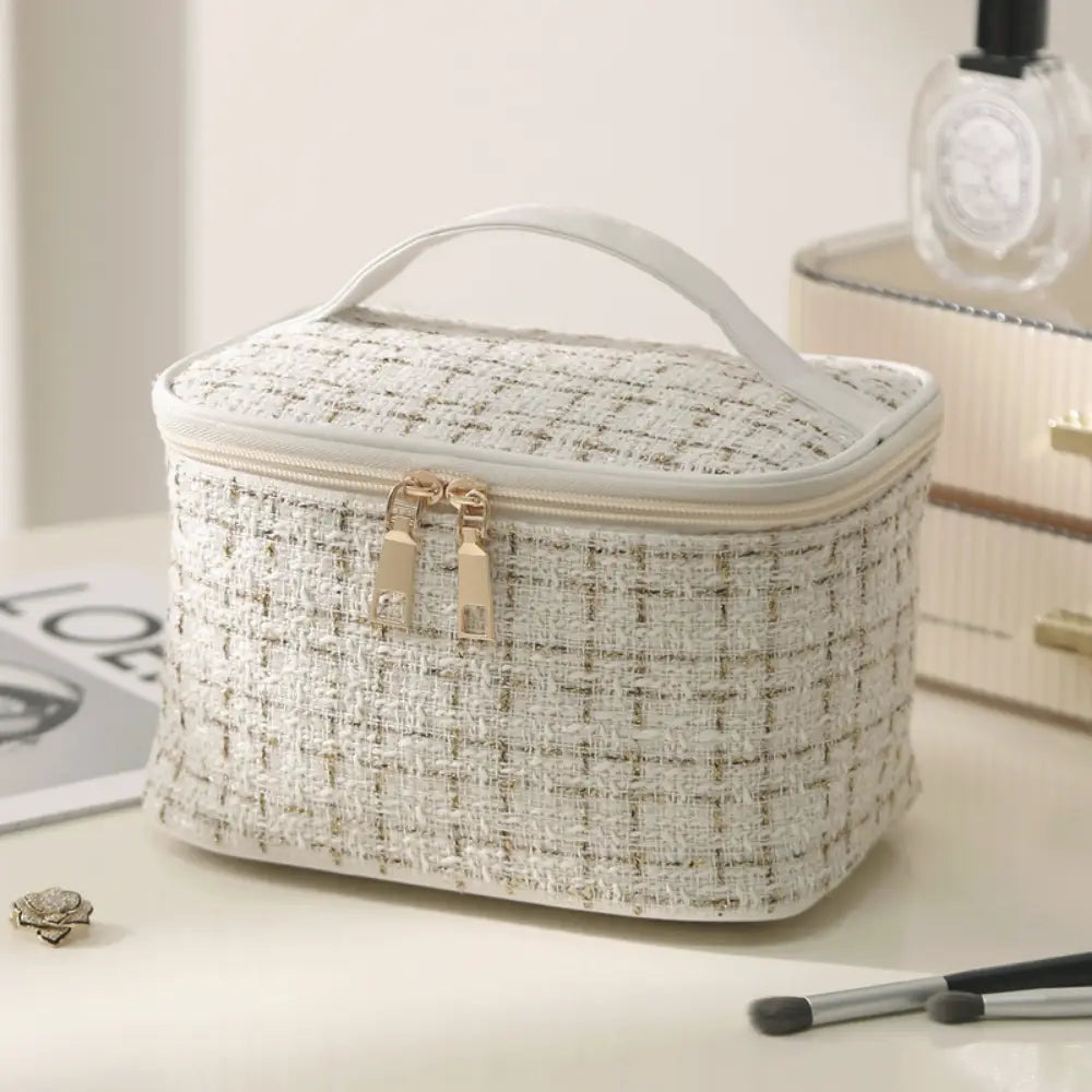 trousse de toilettes vanity blanc
